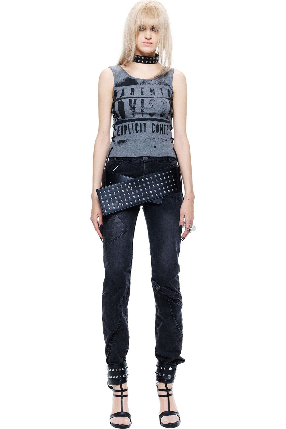 Light Punk Print Camisole Top
