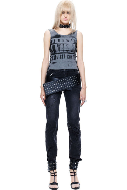 Light Punk Print Camisole Top