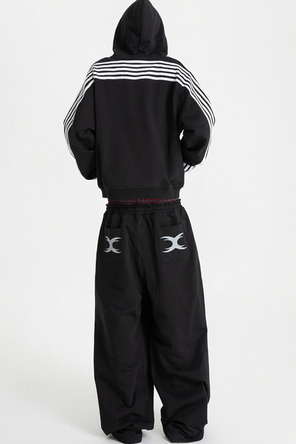 Embroidered Zip-Up Hoodie