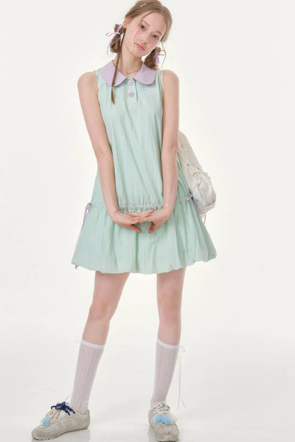 Mint Green Doll Collar Dress