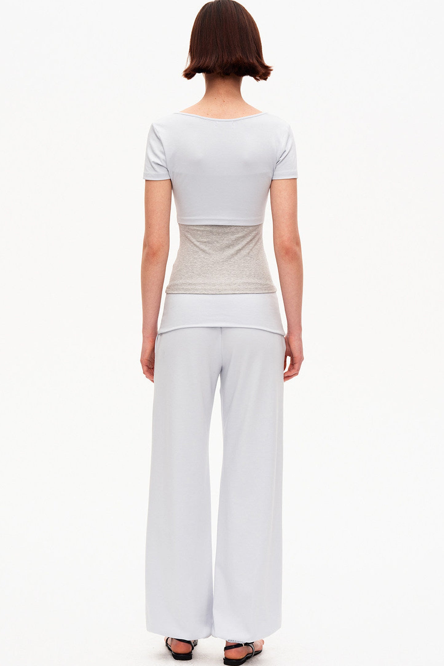 Color-Blocked High-Waisted Jogger Set-Up