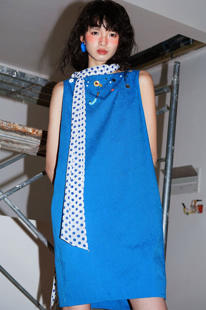 Studded Backless Tank Dress