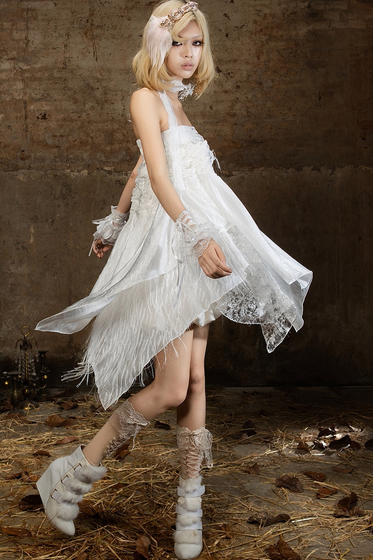 Romantic Palace Style Tube Top Skirt