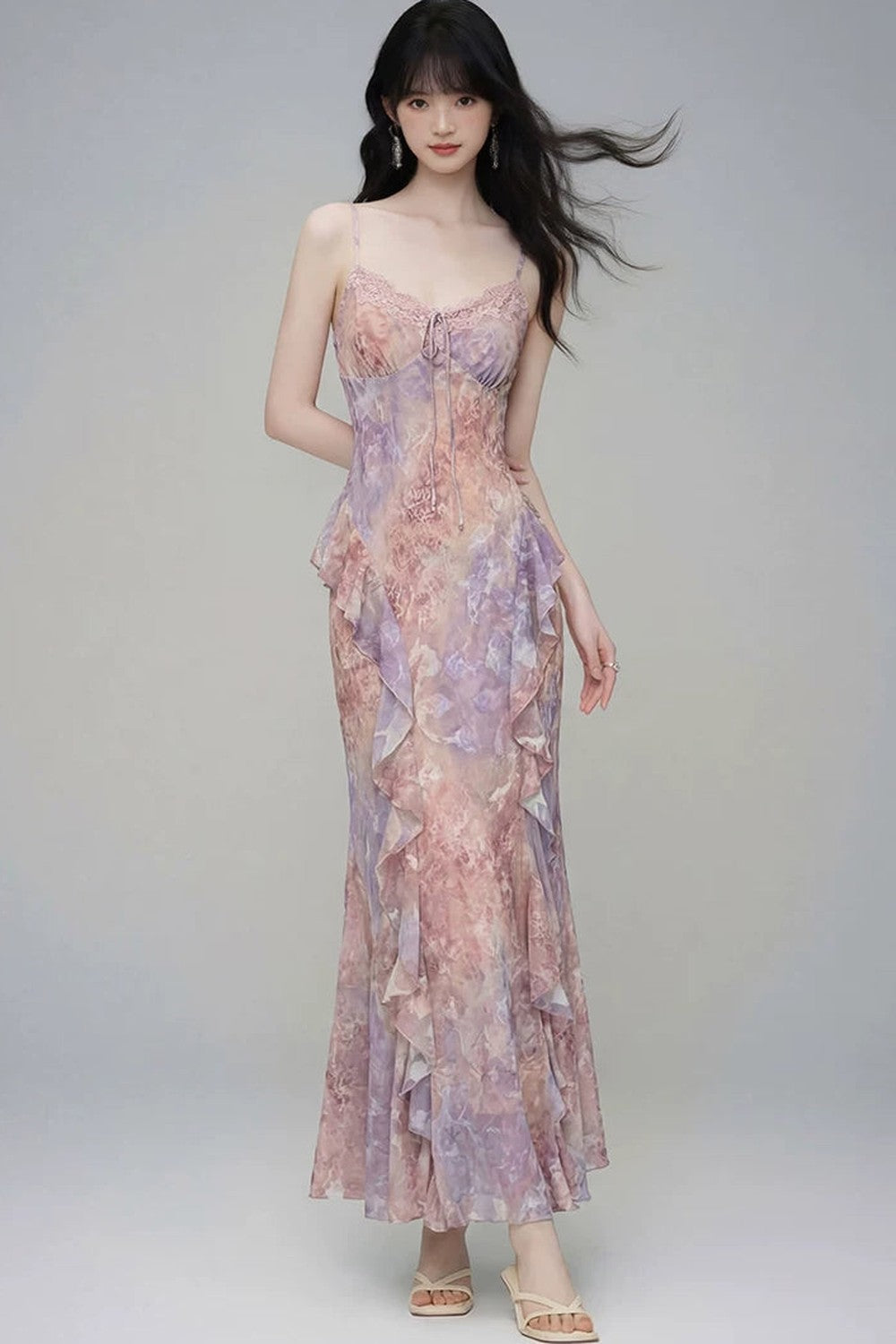 Gradient Slip Dress