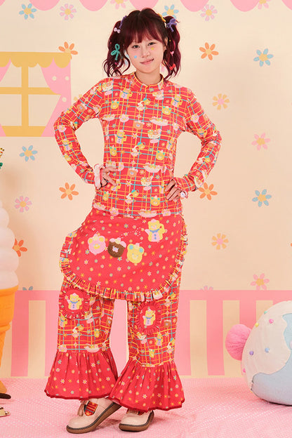 Showa Dessert House Detachable Apron Pants