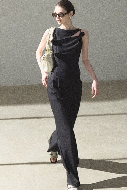 One-Shoulder Lyocell Wool Camisole