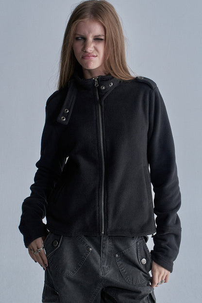 Loose Fleece Zip Jacket