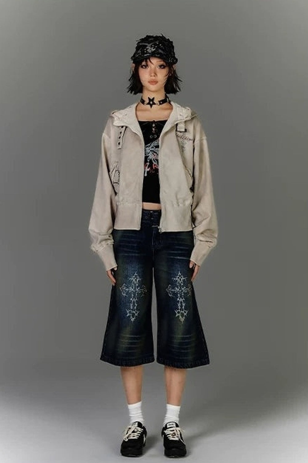 Distressed Biker Jacket