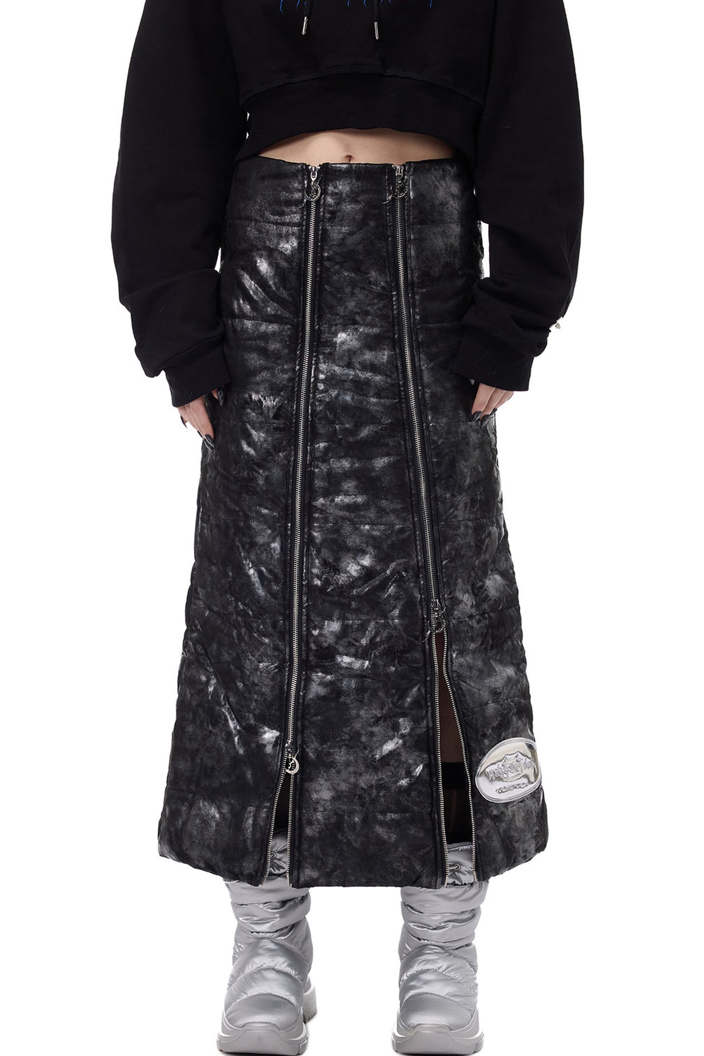 Electric Moon Quilted Skirt