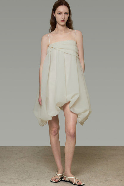 Asymmetrical Spaghetti Strap Dress