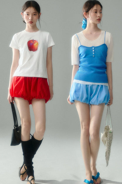 Drawstring Bloomers Shorts