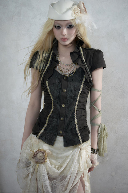 Baroque Lace Wool Beret