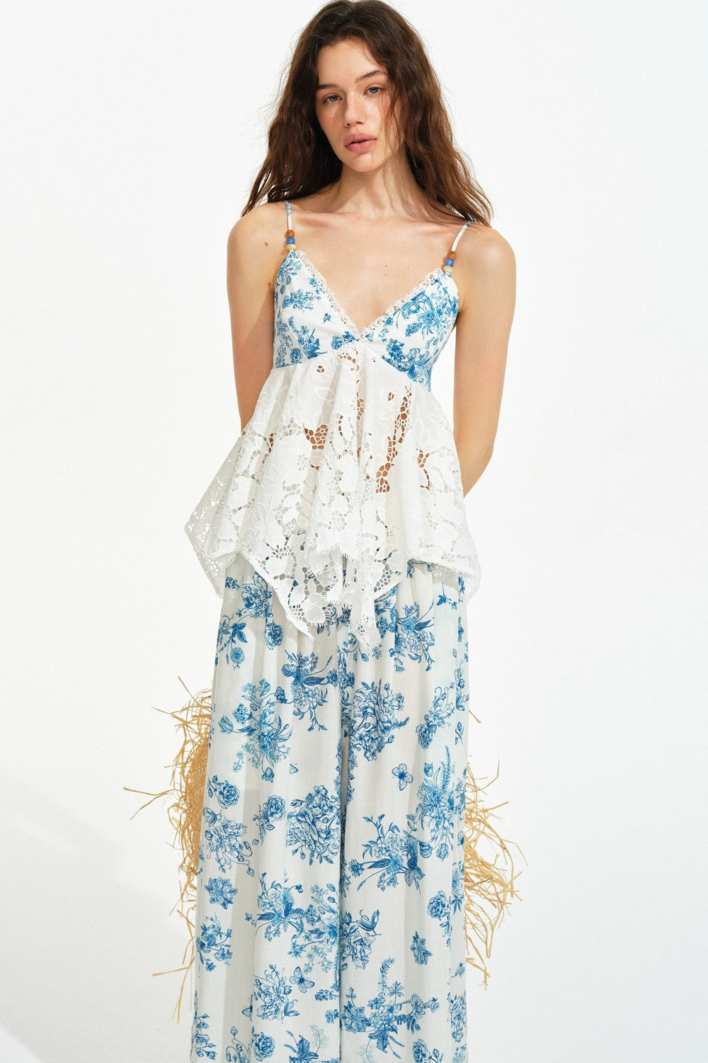 French Hand-Painted Tencel Lace Set-Up