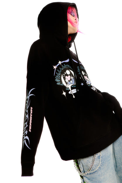 Anime Eye Print Loose Jacket