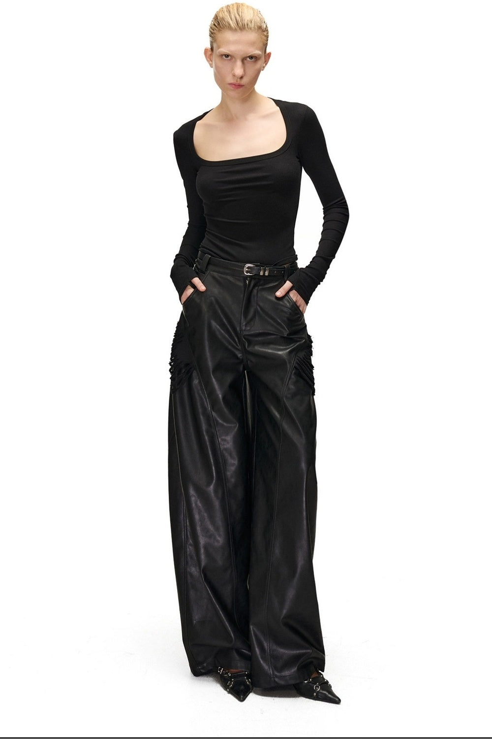 Long Sleeve Hollow Neck Base Layer T-Shirt