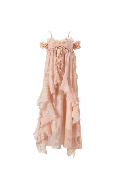 Vintage Tencel Rose Dress