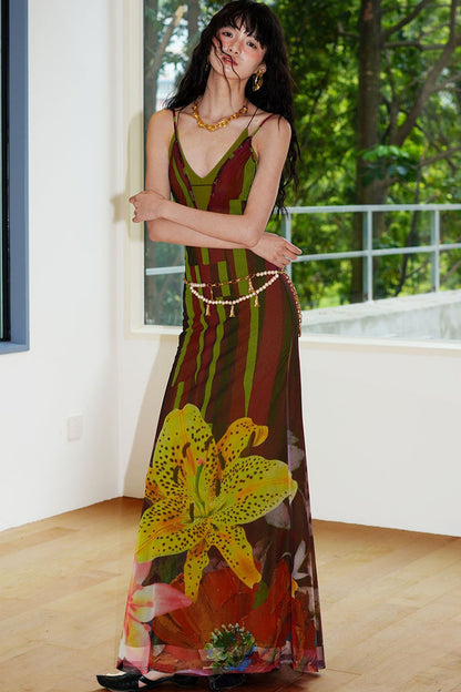 Western Vibe Slim Camisole Dress