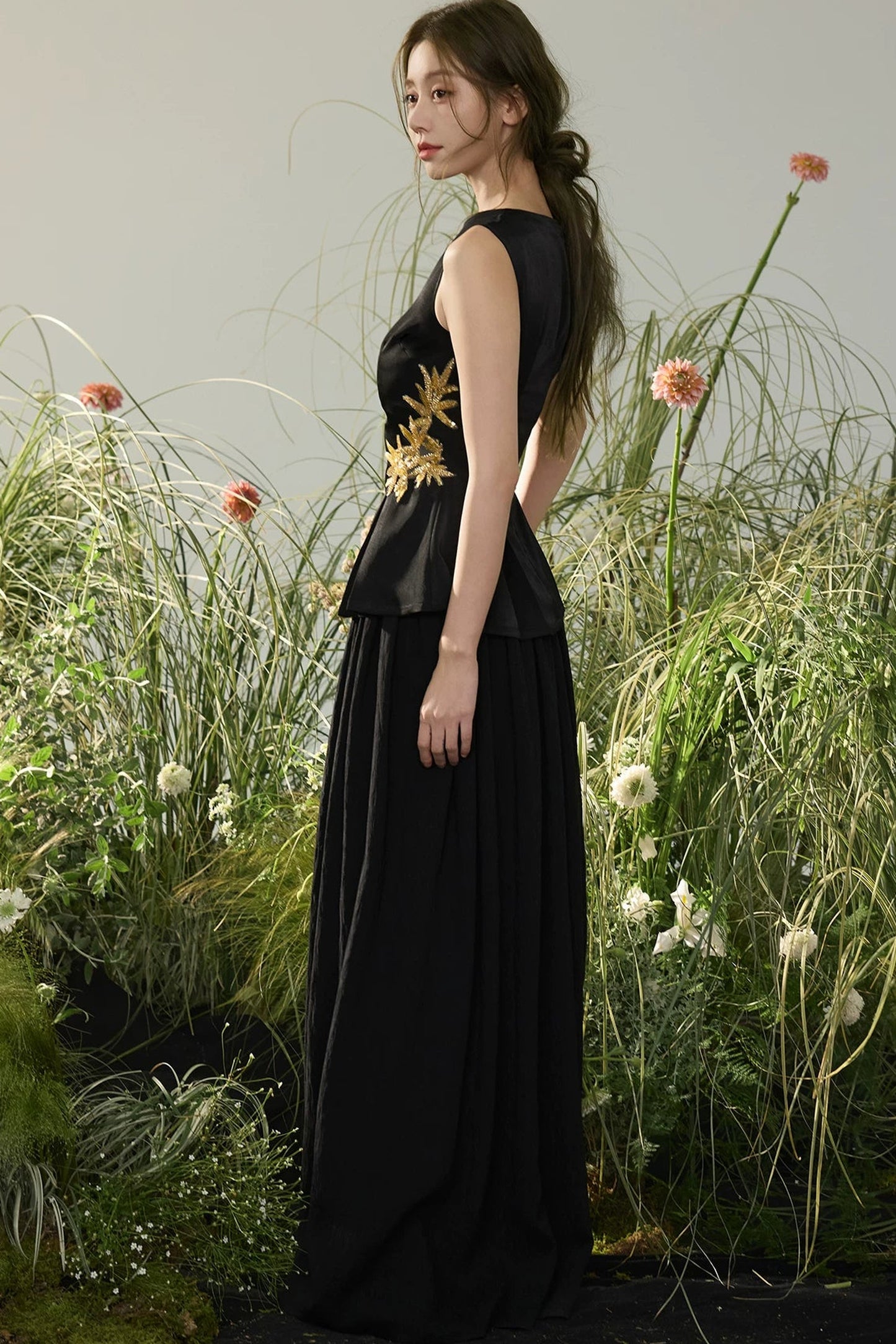 Golden Bamboo Sleeveless Top