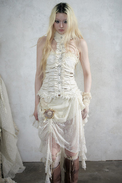 Baroque Asymmetrical Fishtail Skirt