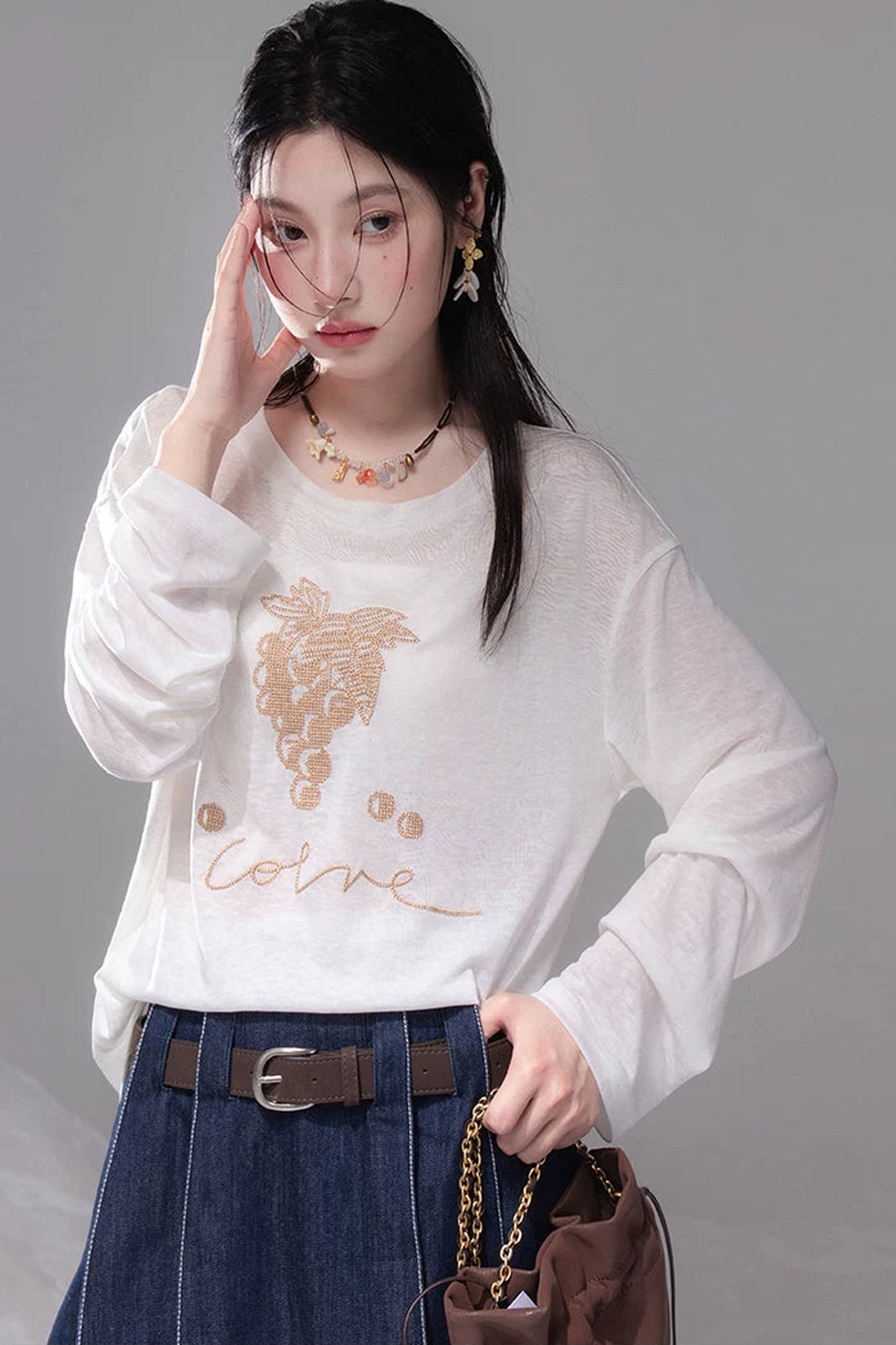 Cool Cream Lyocell Blouse