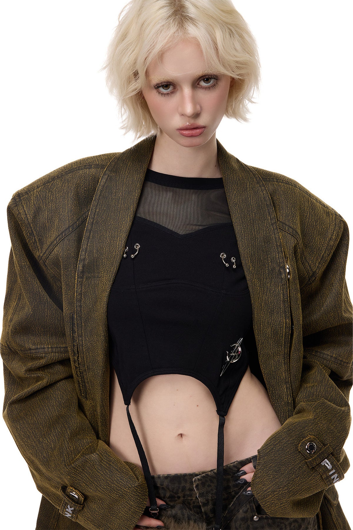 Y2K Oversized Double-Breasted Blazer