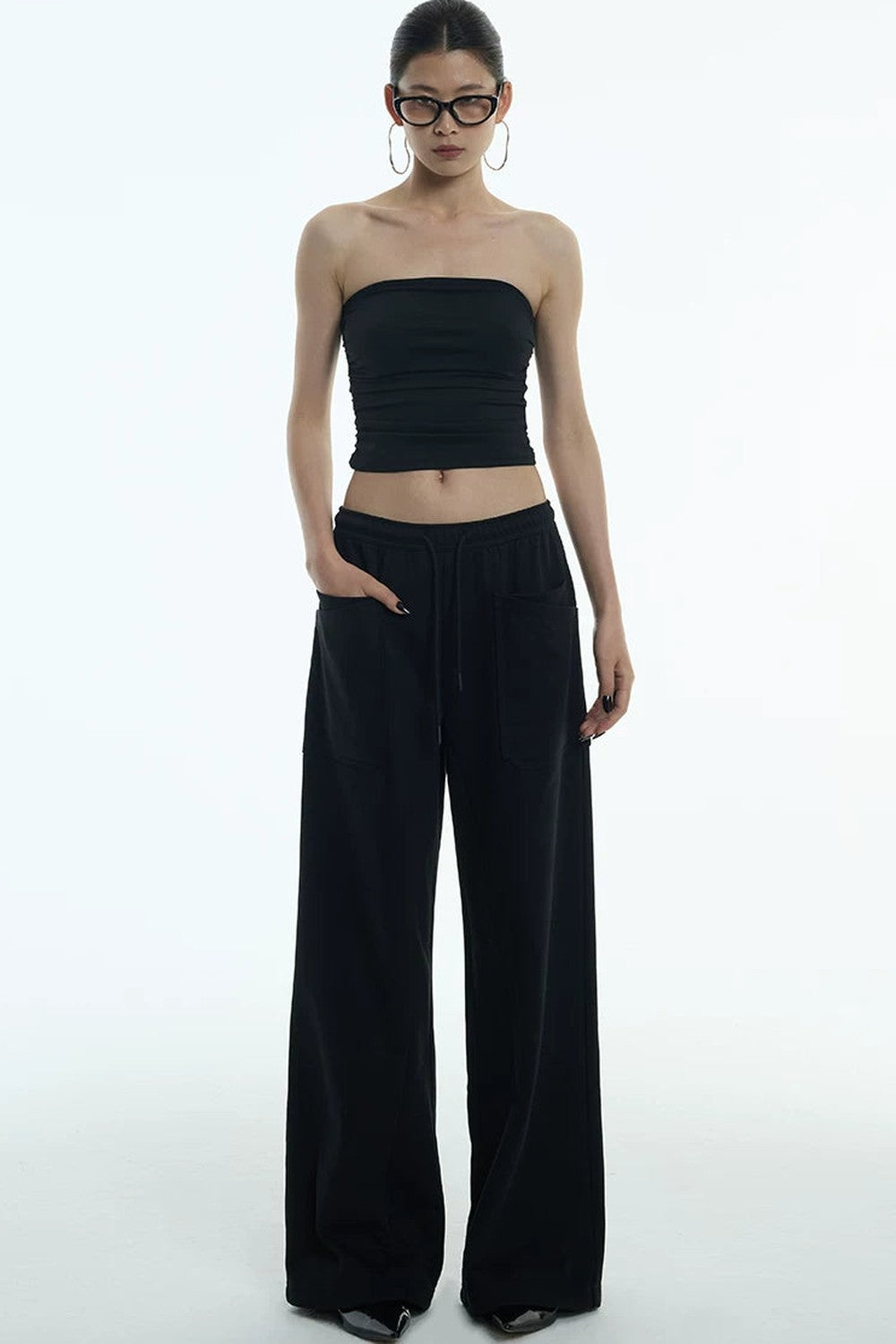 Elastic Pleated Tube Top