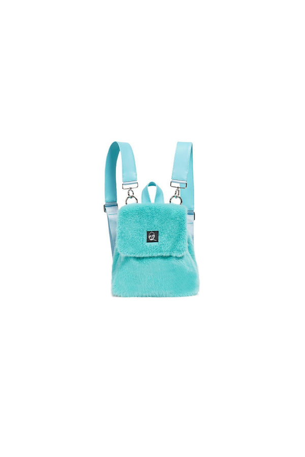 Macaron Furry Crossbody Backpack
