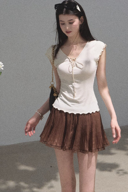 Longing Chiffon Pleated Skirt