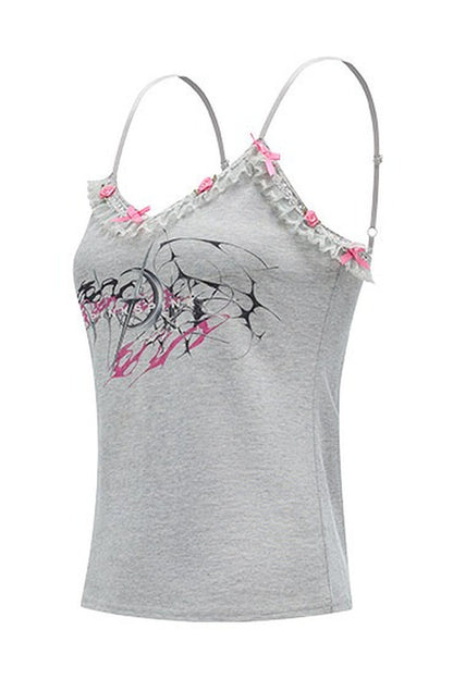 Doppellagiges Spitzen-Camisole