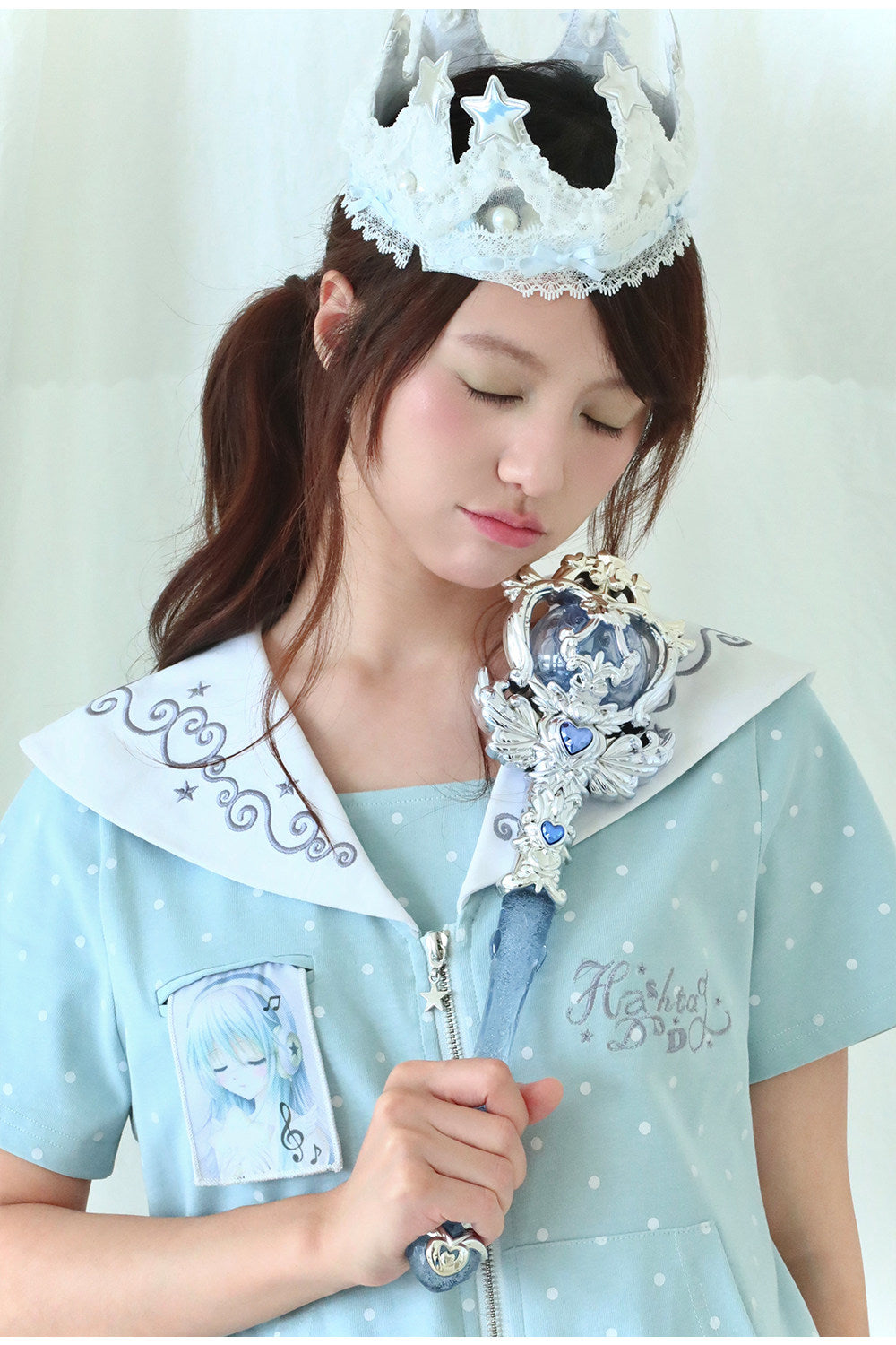 Dream Core Polka Dot Cardigan Top