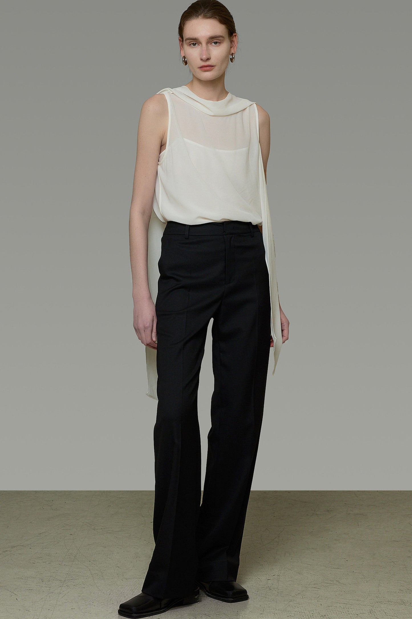 French Ribbon Sleeveless Top