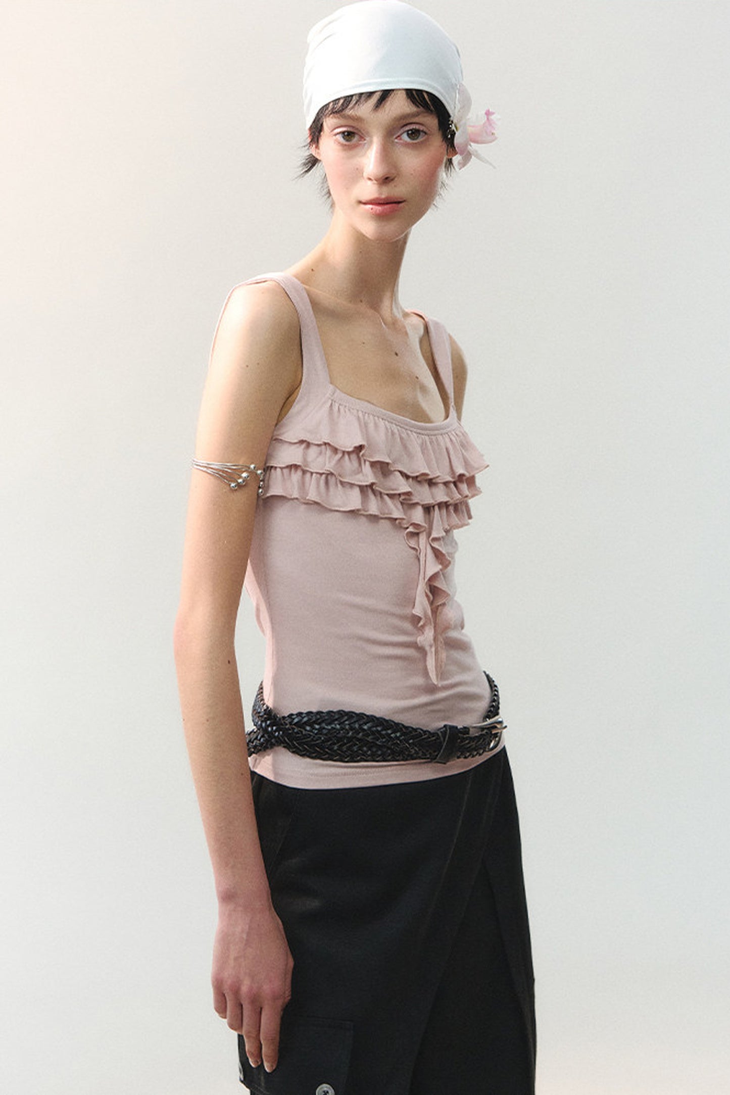 Square Neck Ruffle Camisole