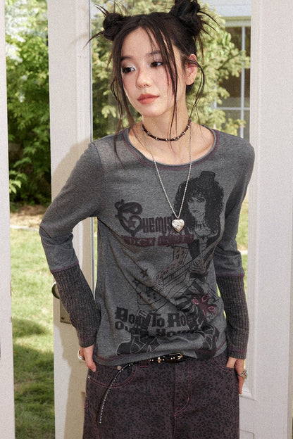 Punk Records Patchwork Top