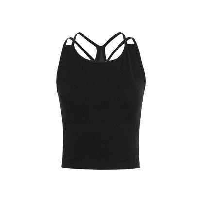 Black Knit Ruffle Tank and Flared Pants Set-Up