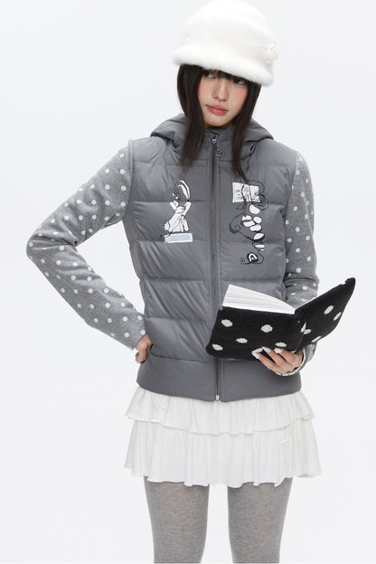 Bear Ears White Duck Down Jacket