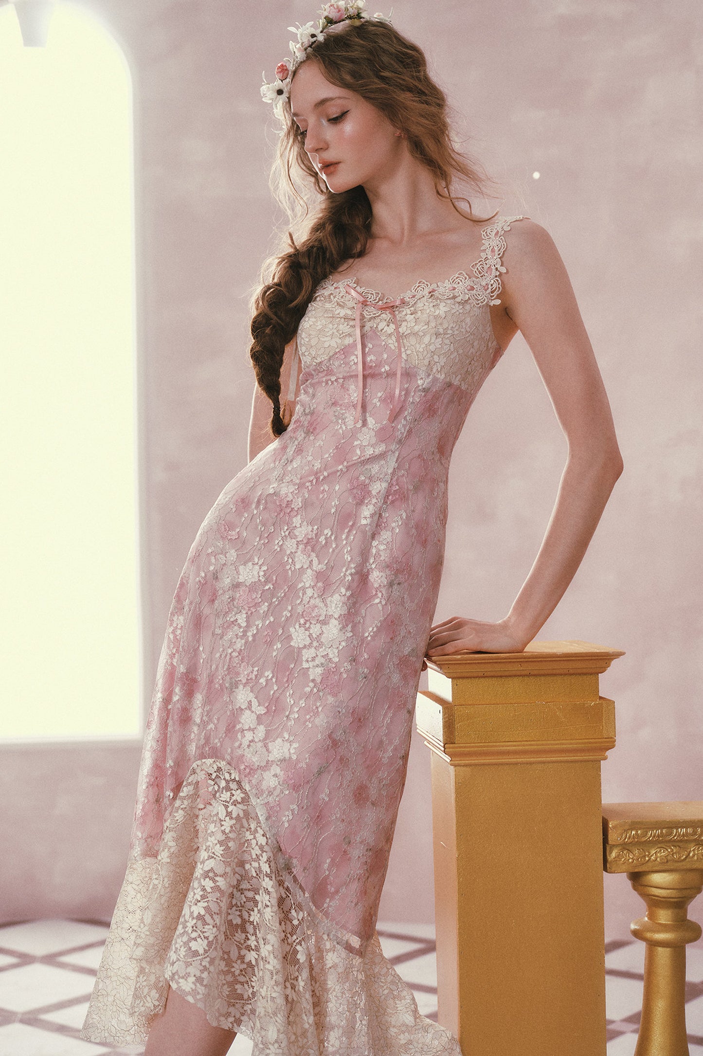 Floral French Romantic Dress and Skirt Set-Up