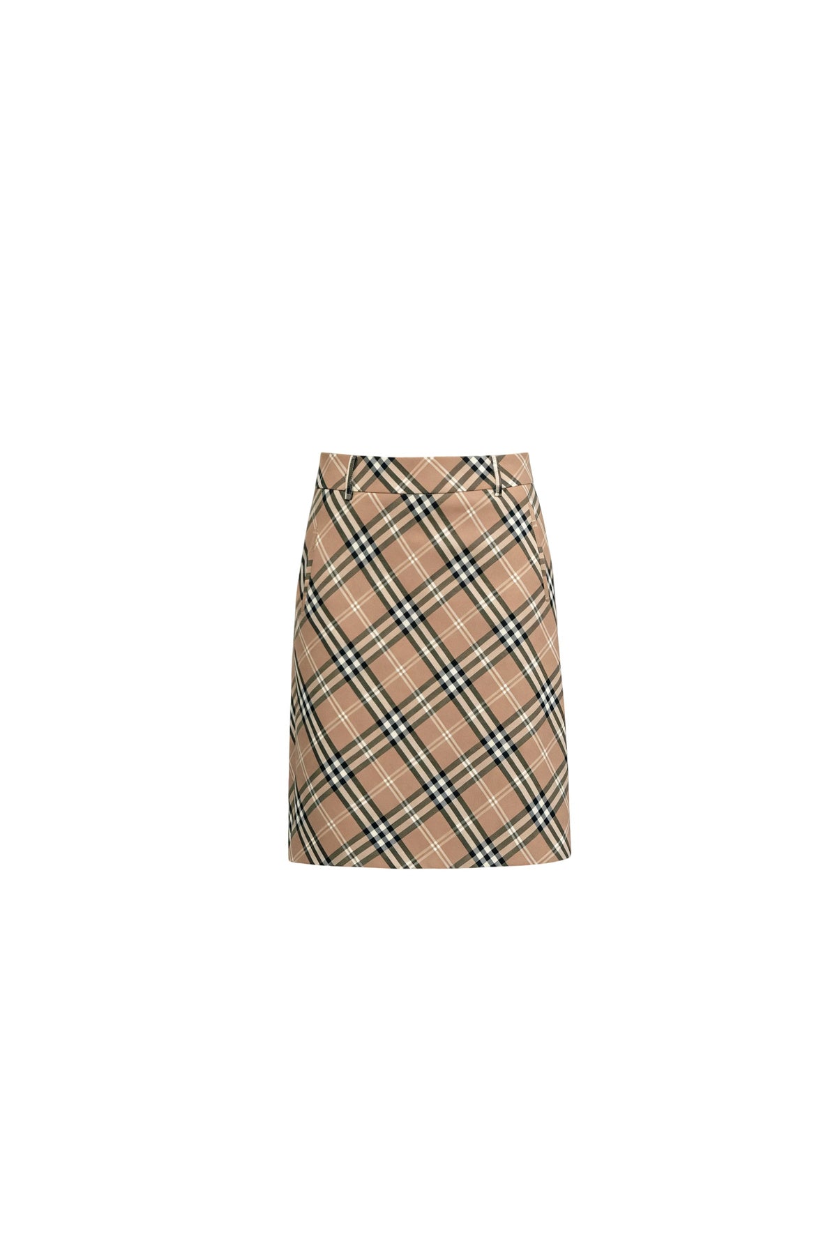 Plaid Mid-Length Skirt