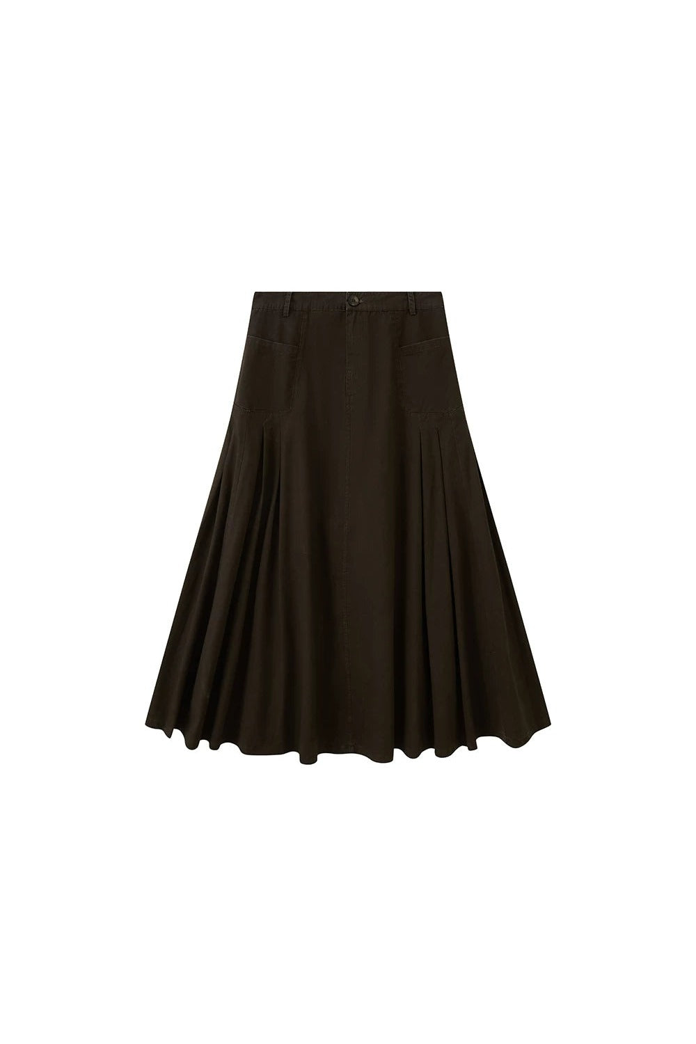 Pleated Pocket Umbrella Skirt