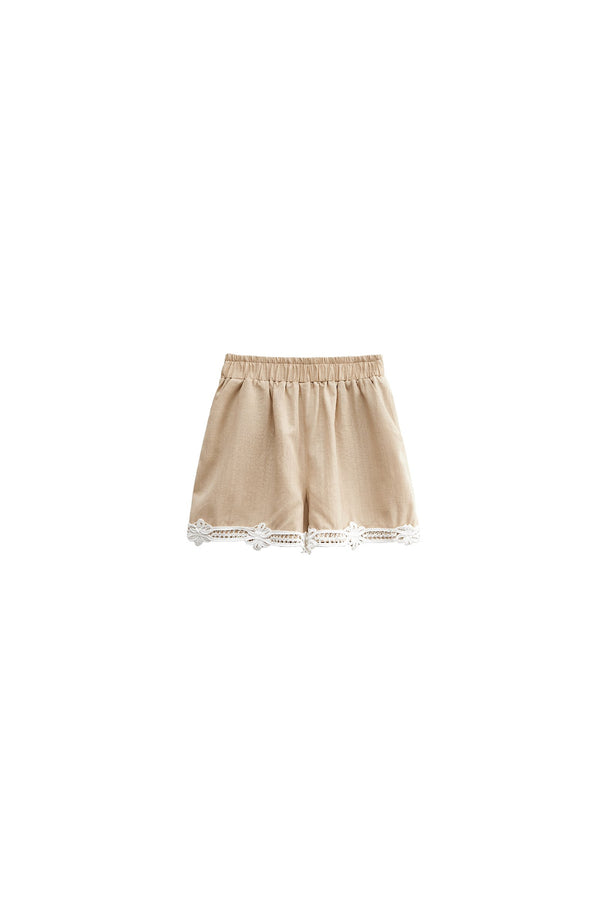 Three-Dimensional Rope Embroidery Floral Tencel Vest and Shorts Set-Up