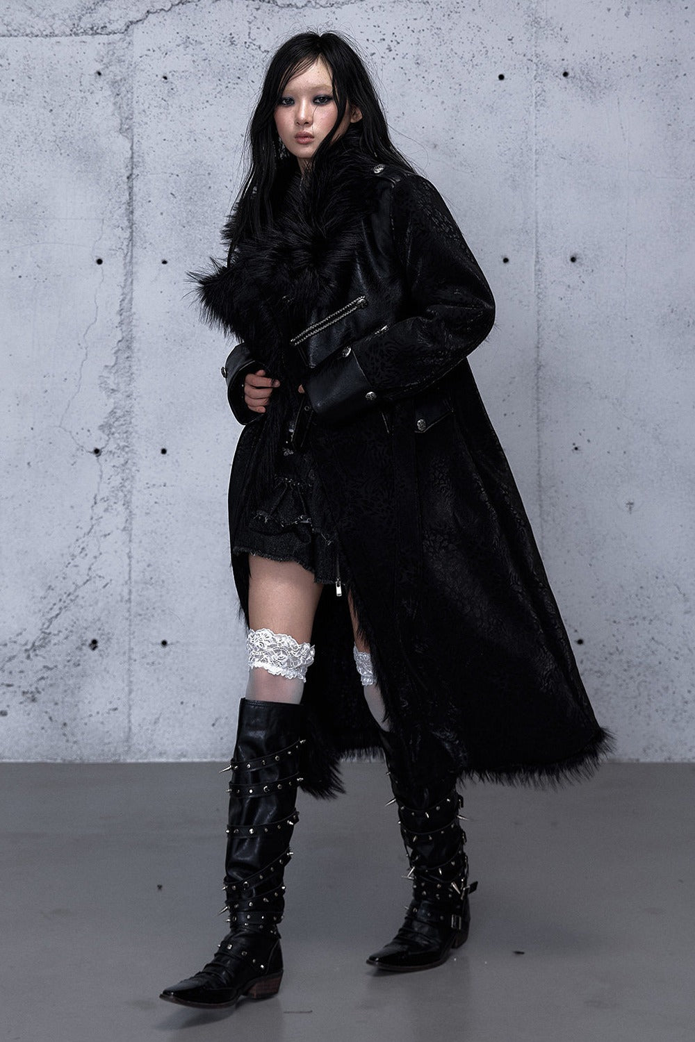 Reversible Cheetah Print Faux Fur Coat