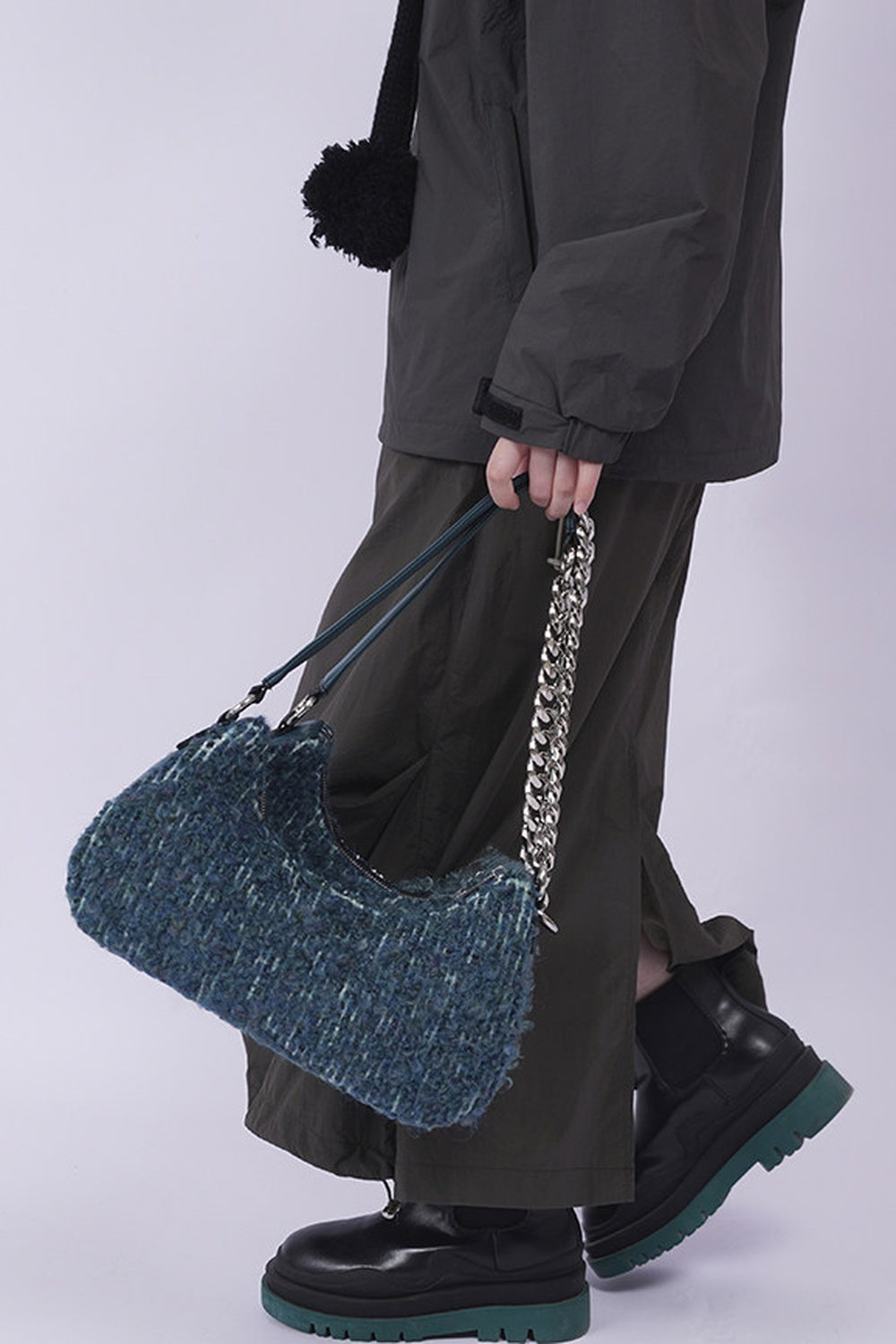 Y2K Color-Block Crossbody Bag