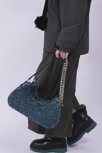 Y2K Color-Block Crossbody Bag