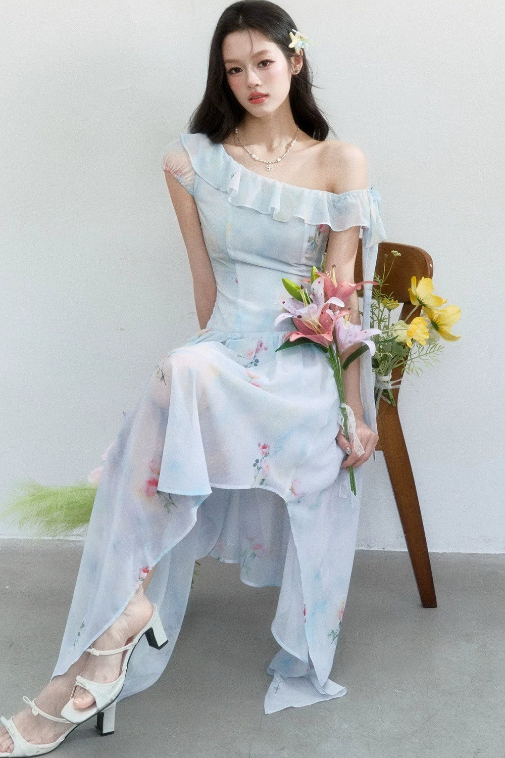 Sea Salt Rose Print Dress