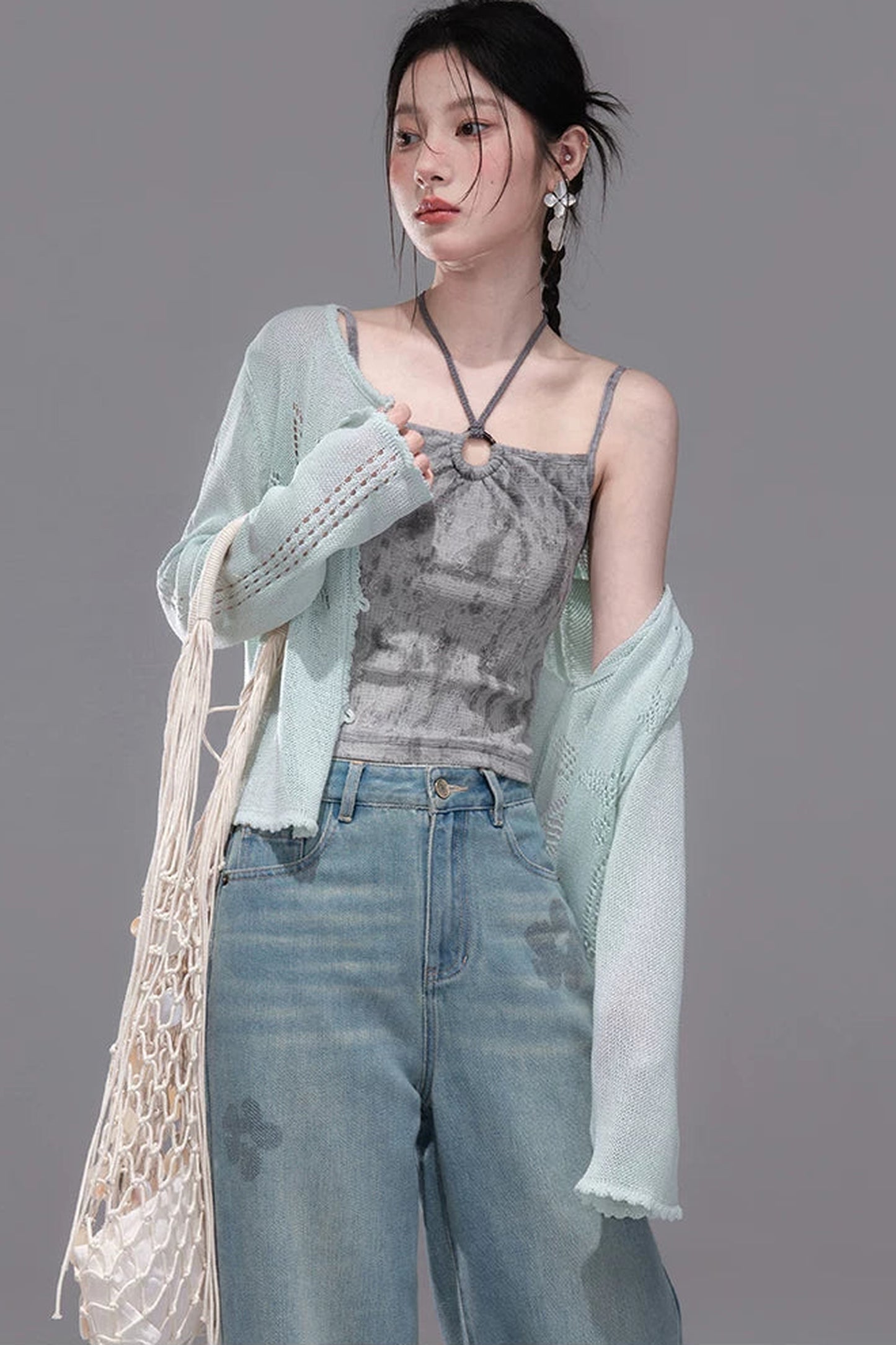 Seestern-Strickjacke