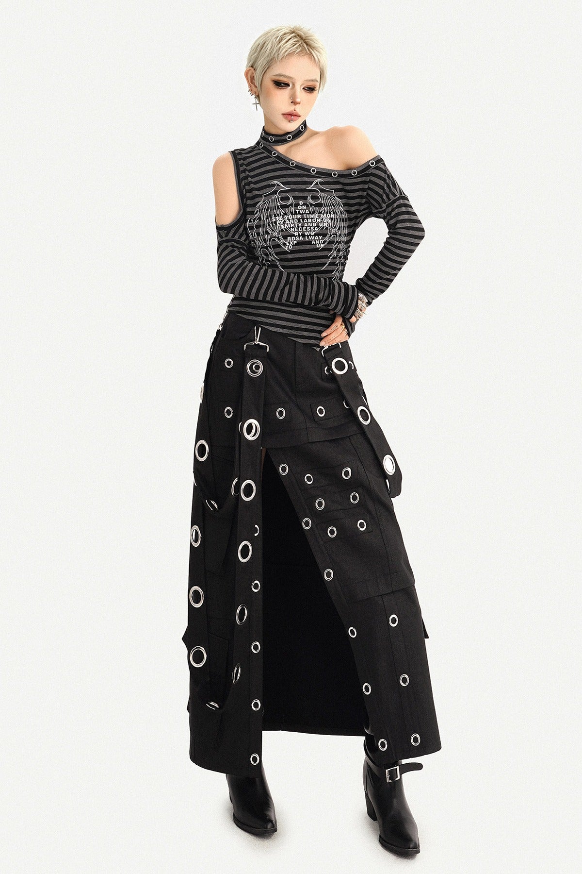 Deconstructed Multi-Pocket Workwear Skirt Set-Up