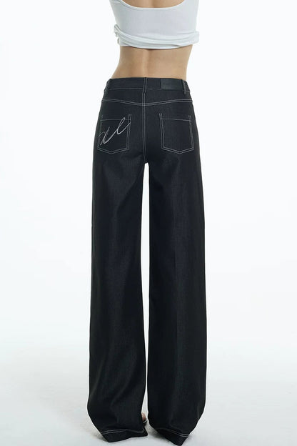 Asymmetrische Jeans aus Tencel-Denim