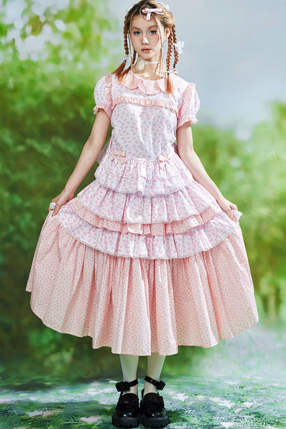 Ancient Pink Lolita Skirt