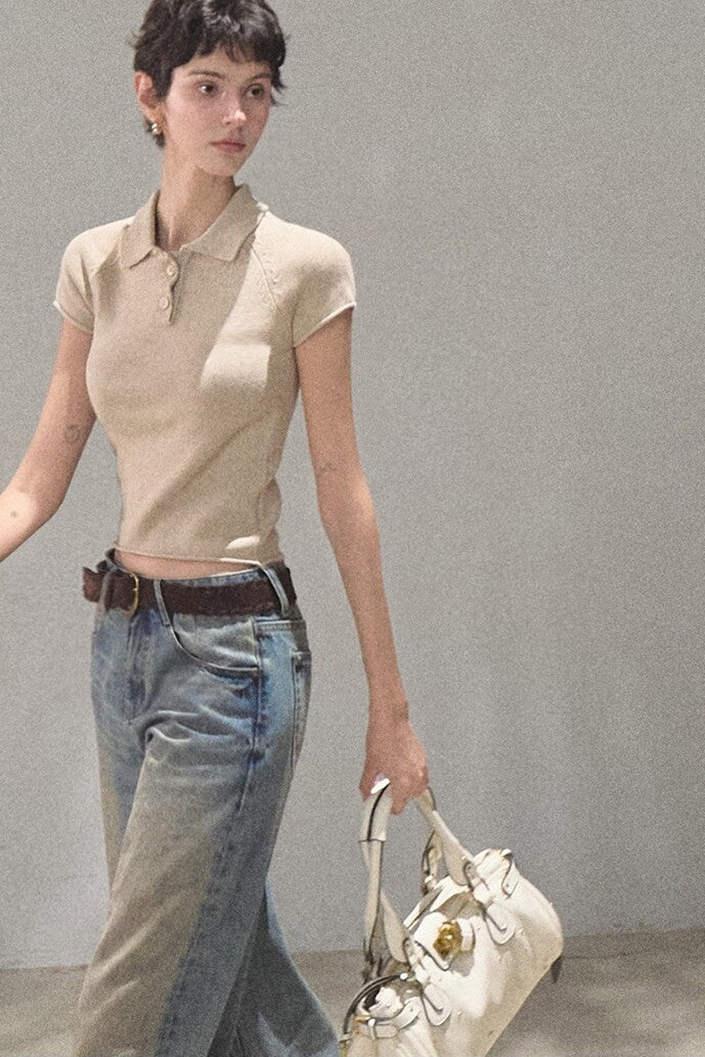 Old Money Linen Polo Top