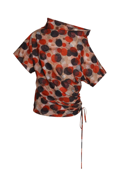 Asymmetrical Color-Blocked Top
