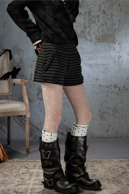 Slim-Fit Striped Shorts
